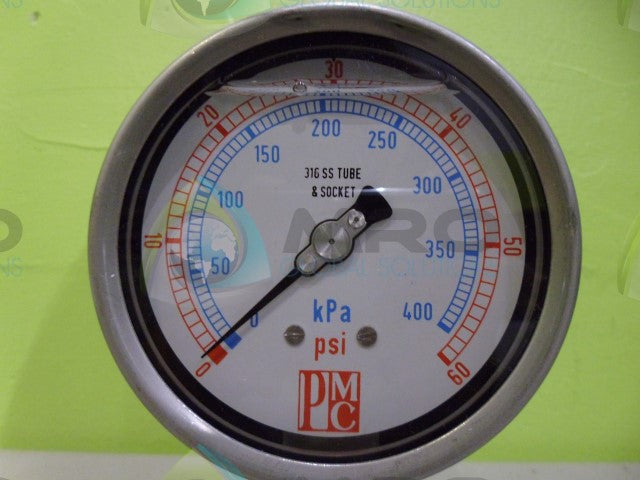 PMC 316SS PRESSURE GAUGE *NEW NO BOX*