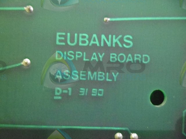 EUBANKS 08449 DISPLAY BOARD *USED*