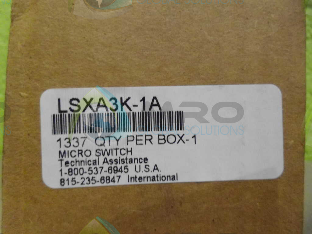 MICROSWITCH LSXA3K-1A SWITCH *NEW IN BOX*