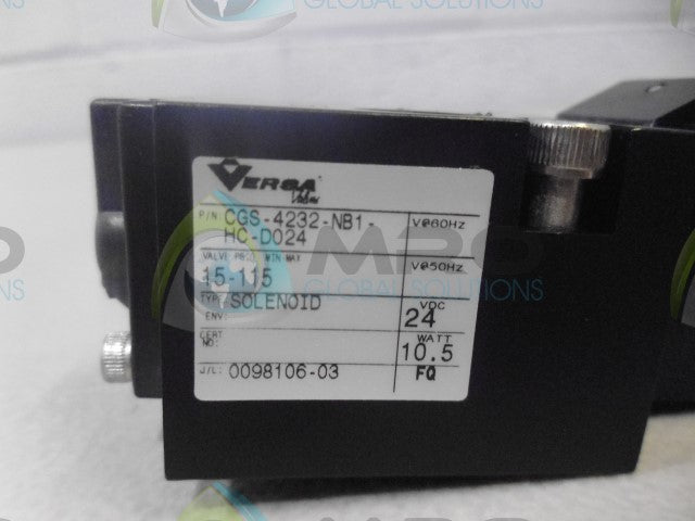VERSA VALVES CGS-4232-NB1-HC-D024 SYLENIOD *NEW NO BOX*