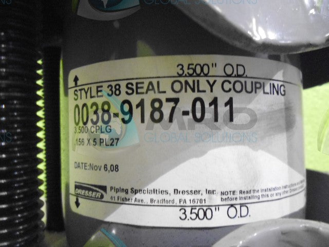 DRESSER 0038-9187-011 COUPLING *NEW NO BOX*