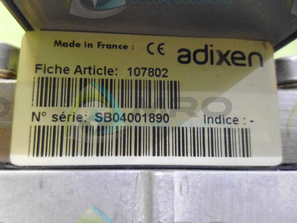 ADIXEN 107802 PUMP *USED*