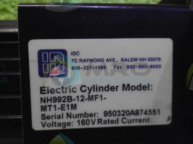 IDC NH992B-12-MF1-MT1-E1M ELECTRIC CYLINDER *NEW NO BOX*