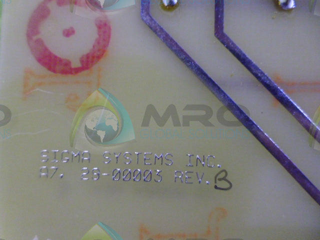 SIGMA 29-00003 CIRCUIT BOARD *USED*