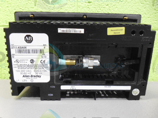 ALLEN BRADLEY PANELVIEW 2711-K5A8X SER. F F/W 3.13 (REMAN)(AS PICTURED) *USED*
