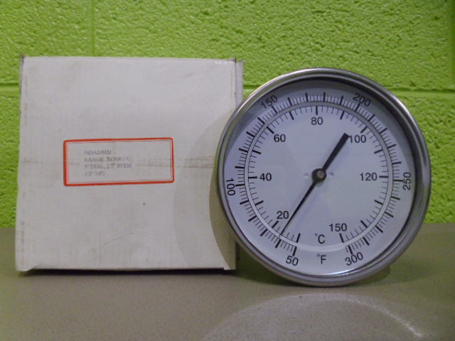 PIC GAUGES B5A2-MM 2.5 INCH 50/300 BIMETAL THERMOMETER *NEW IN BOX*