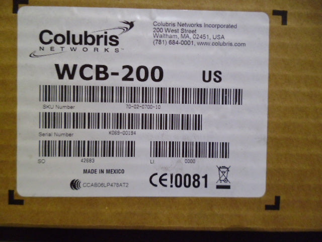 COLUBRIS WCB-200 WIRELESS CLEINT BRIDGE *NEW IN BOX*