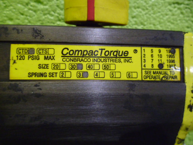 CONBRACO CTD SIZE 30 ACTUATOR *USED*