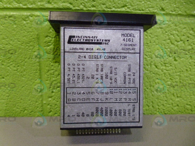 CINCINNATI ELECTROSYSTEM 4161-2-24 DISPLAY PANEL *NEW NO BOX*