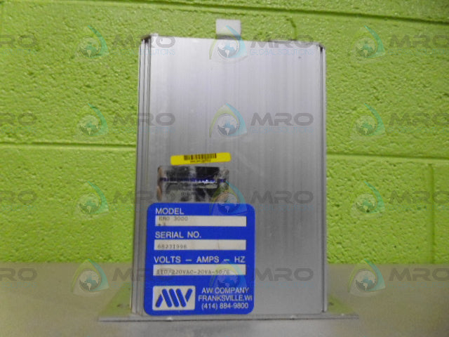 AW COMPANY EMO3000 110/220VAC PLC MODULE *USED*