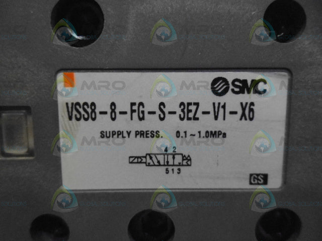 SMC VSS8-8-FG-S-3EZ-V1-X6 SOLENOID VALVE *NEW NO BOX*