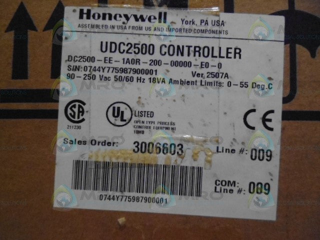 HONEYWELL DC2500-EE-1A0R-200-00000-E0-0 TEMPERATURE CONTROLLER *NEW IN BOX*