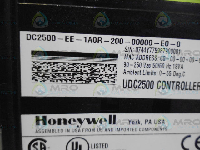 HONEYWELL DC2500-EE-1A0R-200-00000-E0-0 TEMPERATURE CONTROLLER *NEW IN BOX*