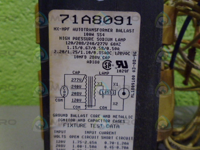 ADVANCE 71A8071-001D BALLAST KIT (AS PICTURED) *NEW IN BOX*