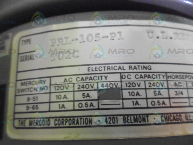 DWYER PRL-105-PI PRESSURE SWITCH *NEW IN BOX*