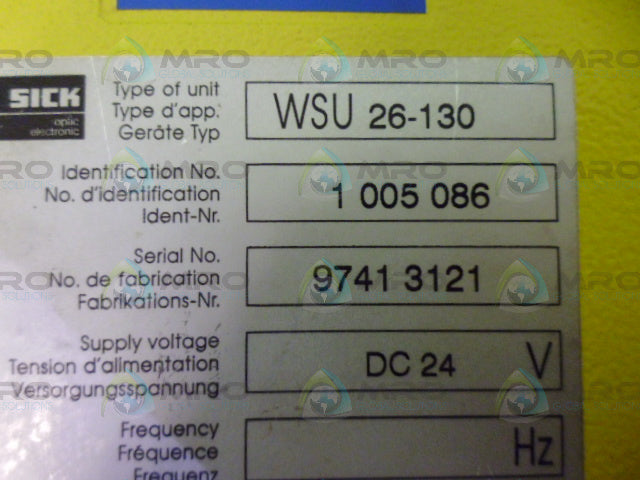 SICK WSU26-130 SENDER SENSOR *NEW IN BOX*