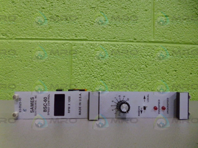 SAMES ELECTRONICS 63-0525-00 SPEED CONTROL BOARD *USED*