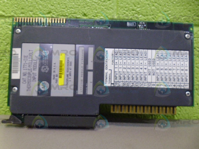 ALLEN BRADLEY 1771-IXE SER. A F/W E THERMOCOUPLE INPUT MODULE *USED*
