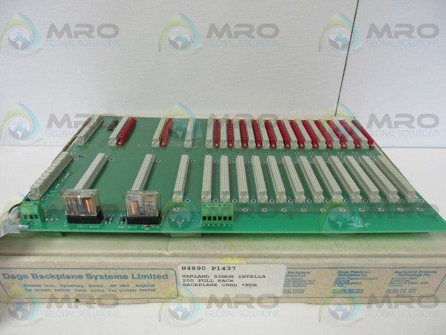 HARLAND H4890P1437 RACK BACKPLANE BOARD *NEW IN BOX*