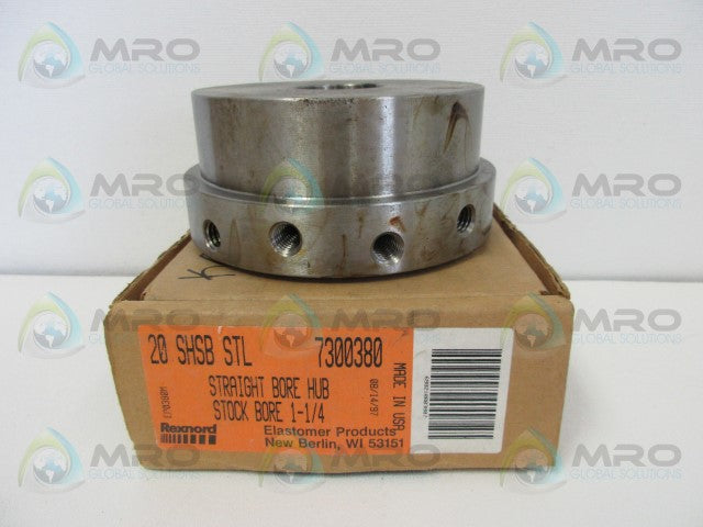 REXNORD 7300380 STRAIGHT BORE HUB 1-1/4 *NEW IN BOX*