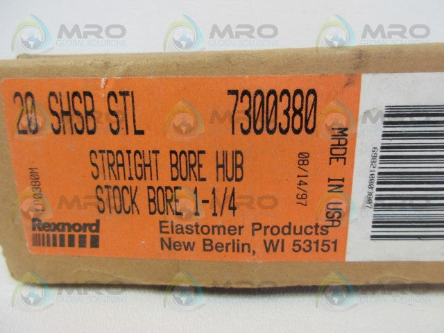 REXNORD 7300380 STRAIGHT BORE HUB 1-1/4 *NEW IN BOX*