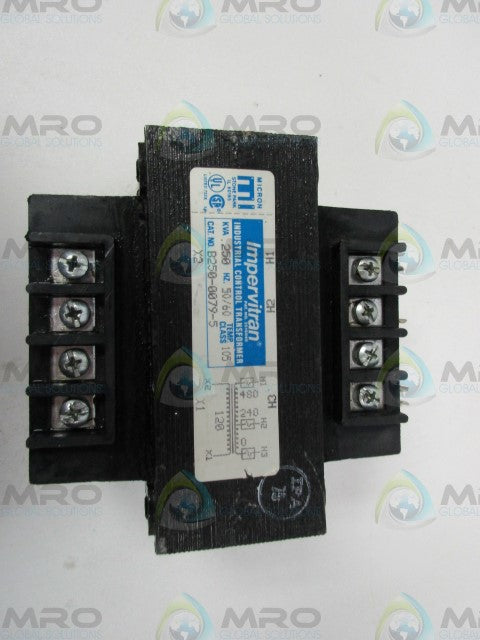 IMPERCITRAN B250-0079-5 INDUSTRIAL CONTROL TRANSFORMER *USED*