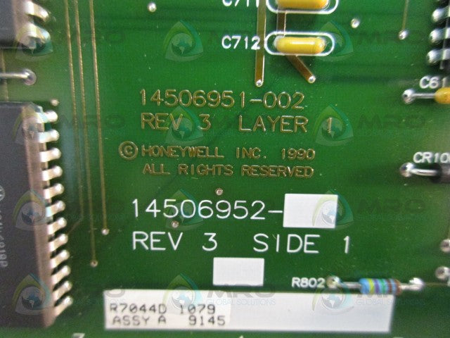 HONEYWELL 14506951-002 REV. 3 CIRCUIT BOARD *USED*