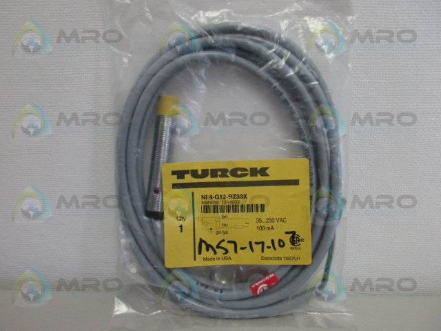 TURCK Ni4-G12-RZ33X PROXIMITY SENSOR *NEW IN FACTORY BAG*