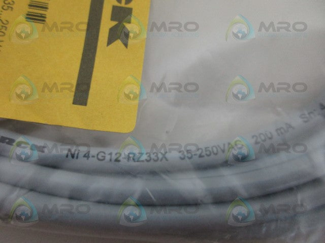 TURCK Ni4-G12-RZ33X PROXIMITY SENSOR *NEW IN FACTORY BAG*