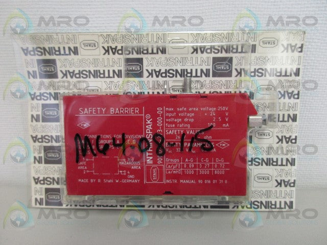 STAHL 9001/03-273-000-00 SAFETY BARRIER *NEW IN ORIGINAL PACKAGE*