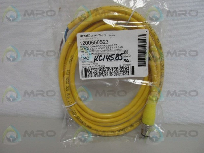 BRAD HARRISON 1200650523 5P MALE CORDSET * NEW IN FACTORY BAG *