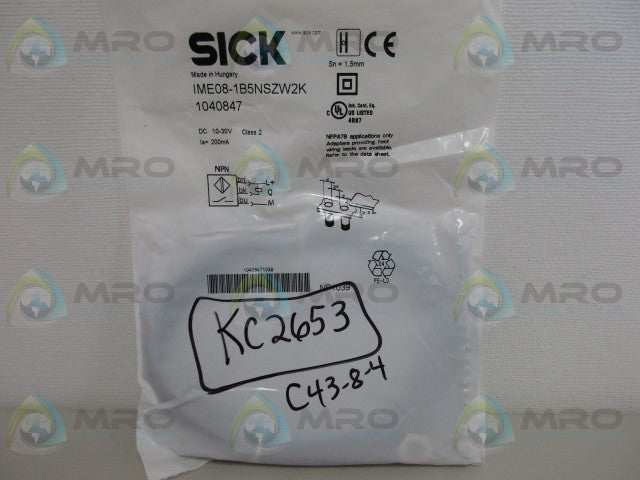SICK IME08-1B5NSZW2K SHORTBODY CABLE *NEW IN FACTORY BAG*