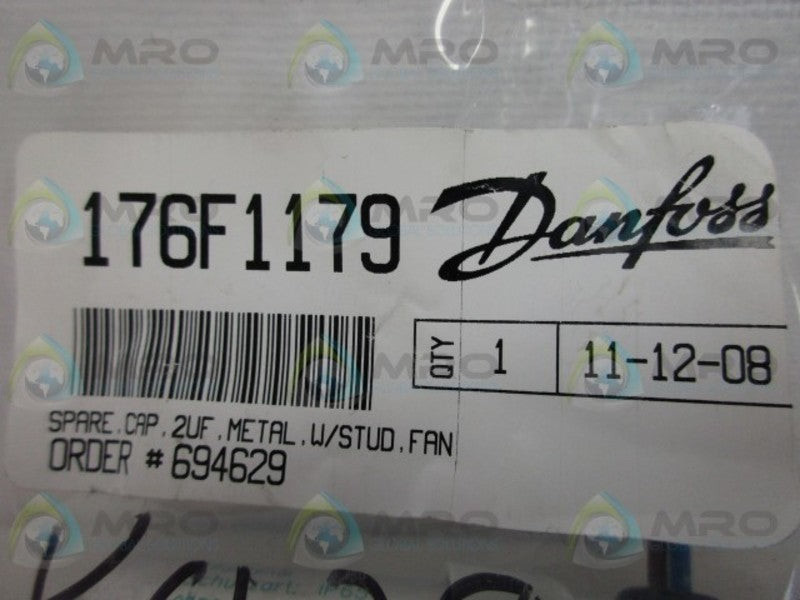 DANFOSS 176F1179 FAN CAPACITOR * NEW IN FACTORY BAG *