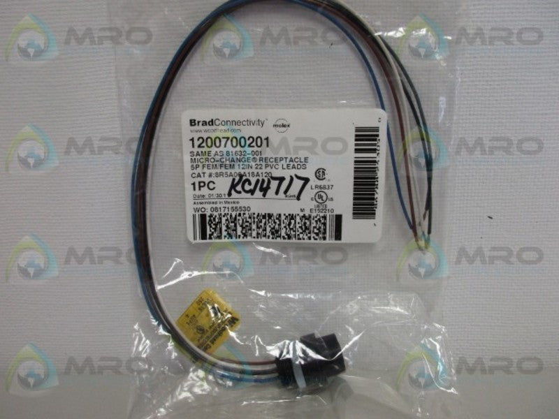 BRAD HARRISON 1200700201 FEMALE RECEPTACLE * NEW IN FACTORY BAG *