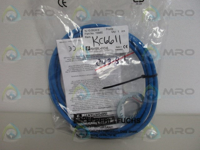 PEPPERL+FUCHS NJ10-30GM-N INDUCTIVE SENSOR *NEW IN FACTORY BAG*