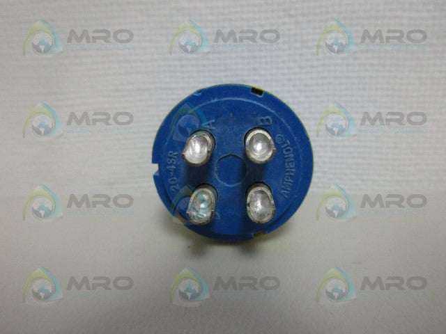 AMPHENOL 20-4S 4PIN CONNECTOR *NEW NO BOX*
