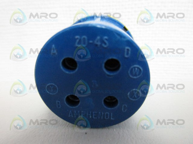 AMPHENOL 20-4S 4PIN CONNECTOR *NEW NO BOX*