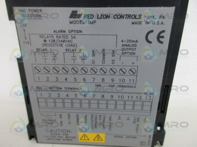 RED LION IMP23163 PANEL METER *NEW NO BOX*