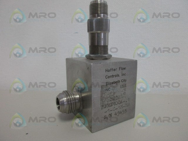 HOFFER FLOW CONTROL MF1/2X100A-.1-1-C-1M-MS *NEW NO BOX*