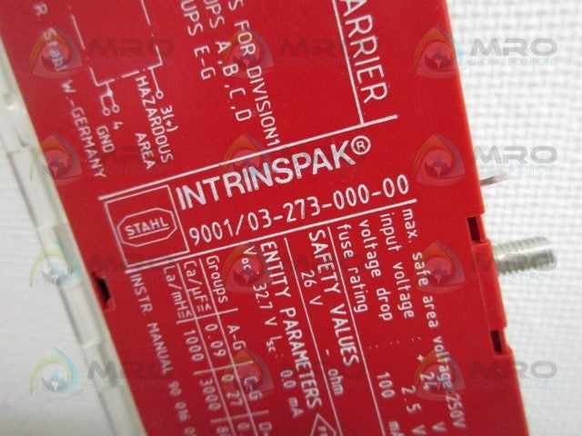 STAHL 9001/03-273-000-00 SAFETY BARRIER *NEW NO BOX*