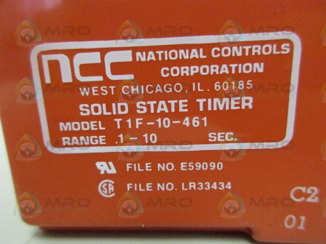 NATIONALS CONTROL T1F-10-461 SOLID STATE TIMER *NEW NO BOX*