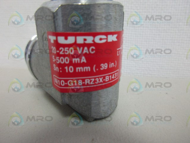 TURCK Ni10-G18-RZ3X-B1431 PROXIMITY SENSOR *NEW NO BOX*