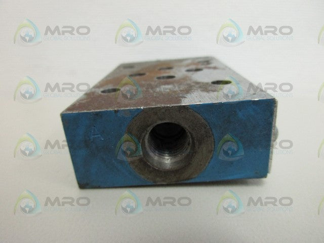 VICKERS DGMA-3-TI-20-S TAPPING PLATE *USED*