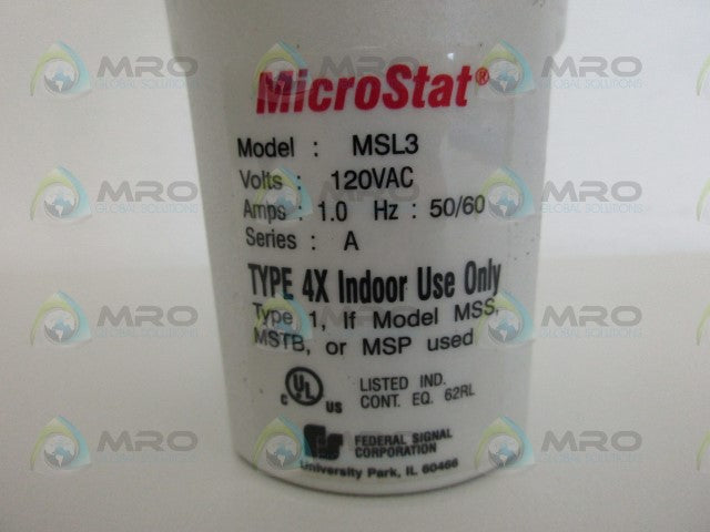 FEDERAL SIGNAL MSL3 MICROSTAT TOWER LIGHT *NEW NO BOX*