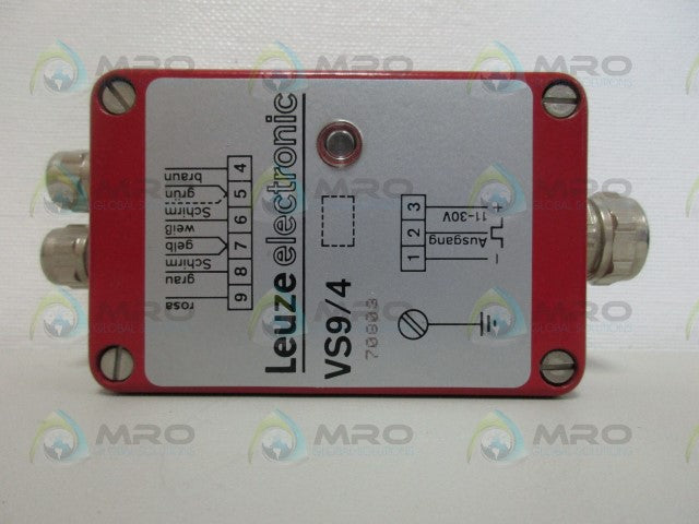 LEUZE ELECTRONICS VS9/4 PHOTOELECTRIC SENSOR *NEW NO BOX*