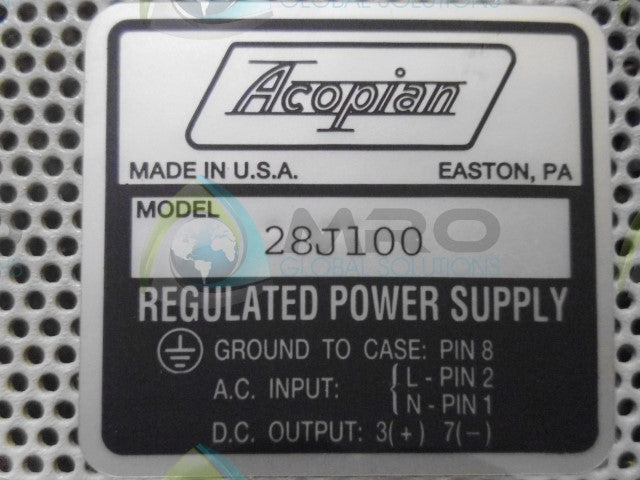 ACOPIAN 28J100 POWER AND SUPPLY *NEW NO BOX*