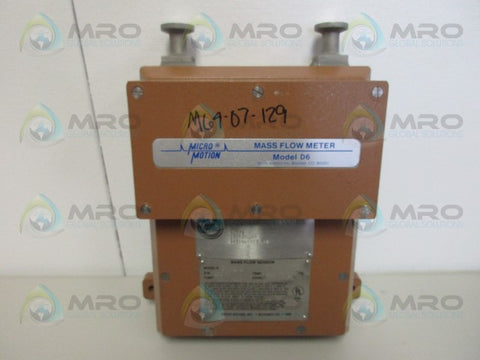 MICROMOTION DS006S101 MASS FLOW METER *NEW NO BOX*