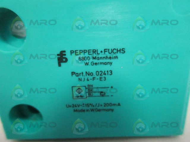PEPPERL+FUCHS NJ4-F-E3 ULTRASONIC SENSOR *NEW NO BOX*