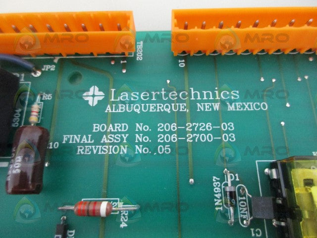 LASER TECHNICS 206-2726-03 BOARD *NEW NO BOX*