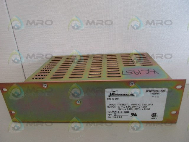 MICROENERGY 10-0101 POWER SUPPLY *USED*
